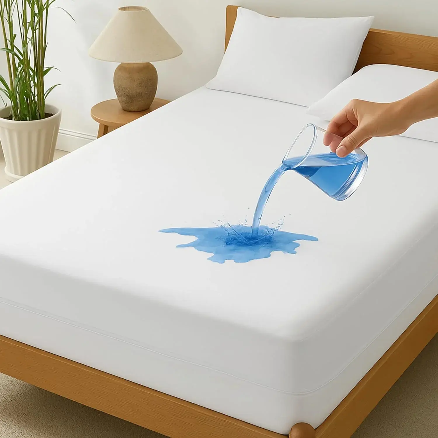 Waterproof Zippered Mattress Encasement – Bed Bug Proof Mattress Protector, Dust Mite Resistant, Hypoallergenic, Breathable Full Coverage