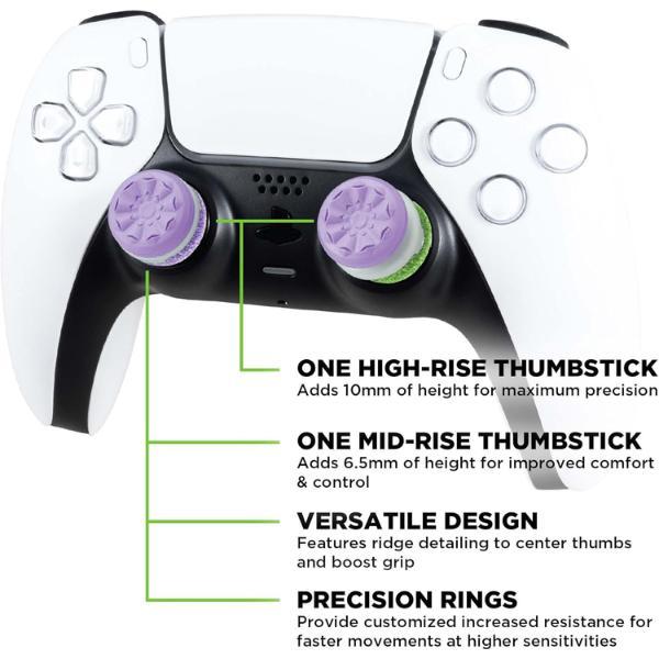 KontrolFreek Aim Boost Kit Galaxy Edition for PS4 & PS5 Controllers 3 Rings for Enhanced Accuracy Precision Non-Slip High-Performance Protective Covers Gaming Thumb Pads Accessory Kit Xbox Accessory Set