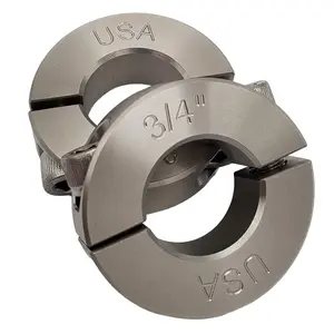 0.75" Bore Diameter - Clamping Two Piece Shaft Collar - 303 Stainless Steel (2 Pack)