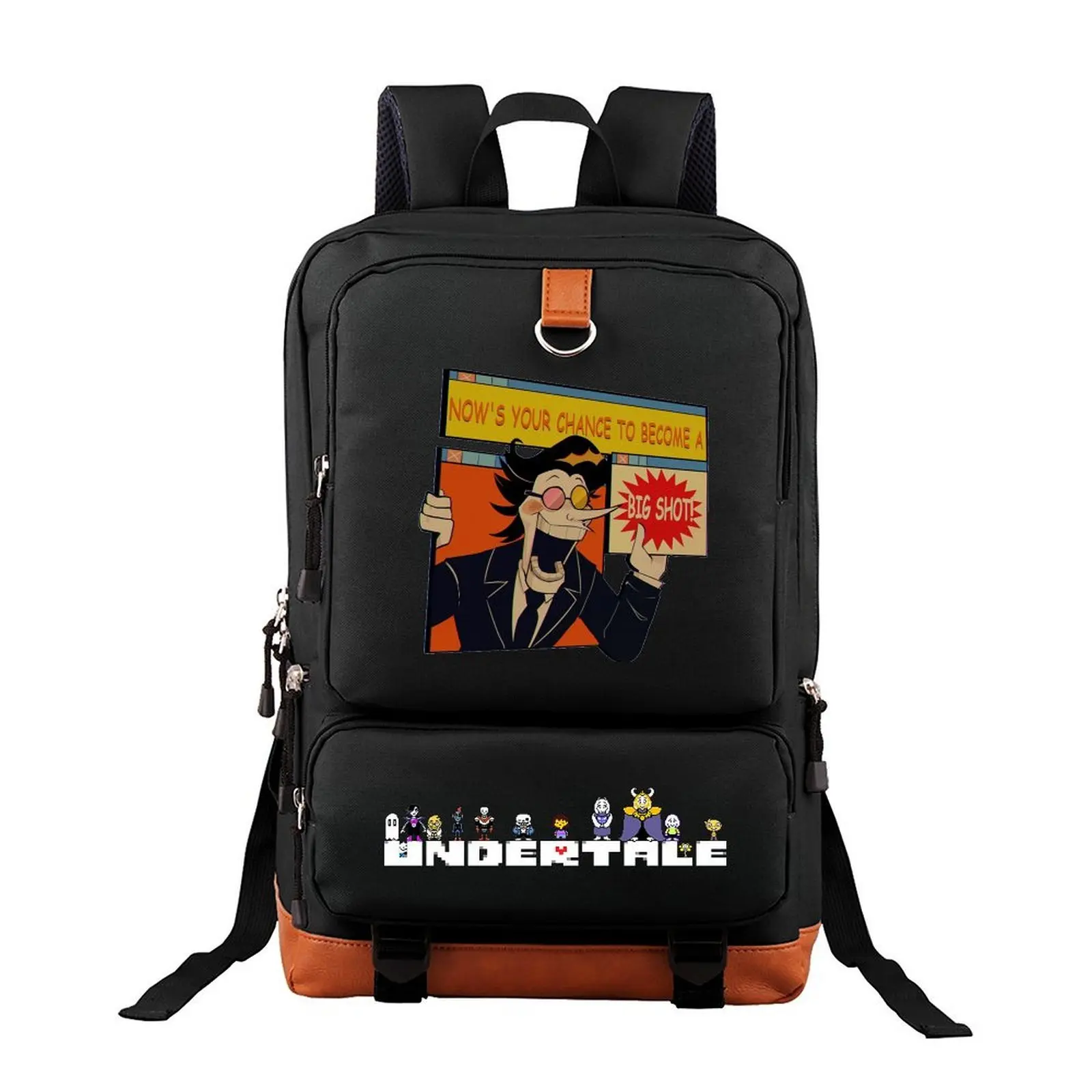Undertale Big Shot  Unisex Backpack with Laptop Compartment – Large Capacity Travel & Commuting Bag for Camping, Perfect Birthday Gift for Friends & Family 17.3‘’*11.4”