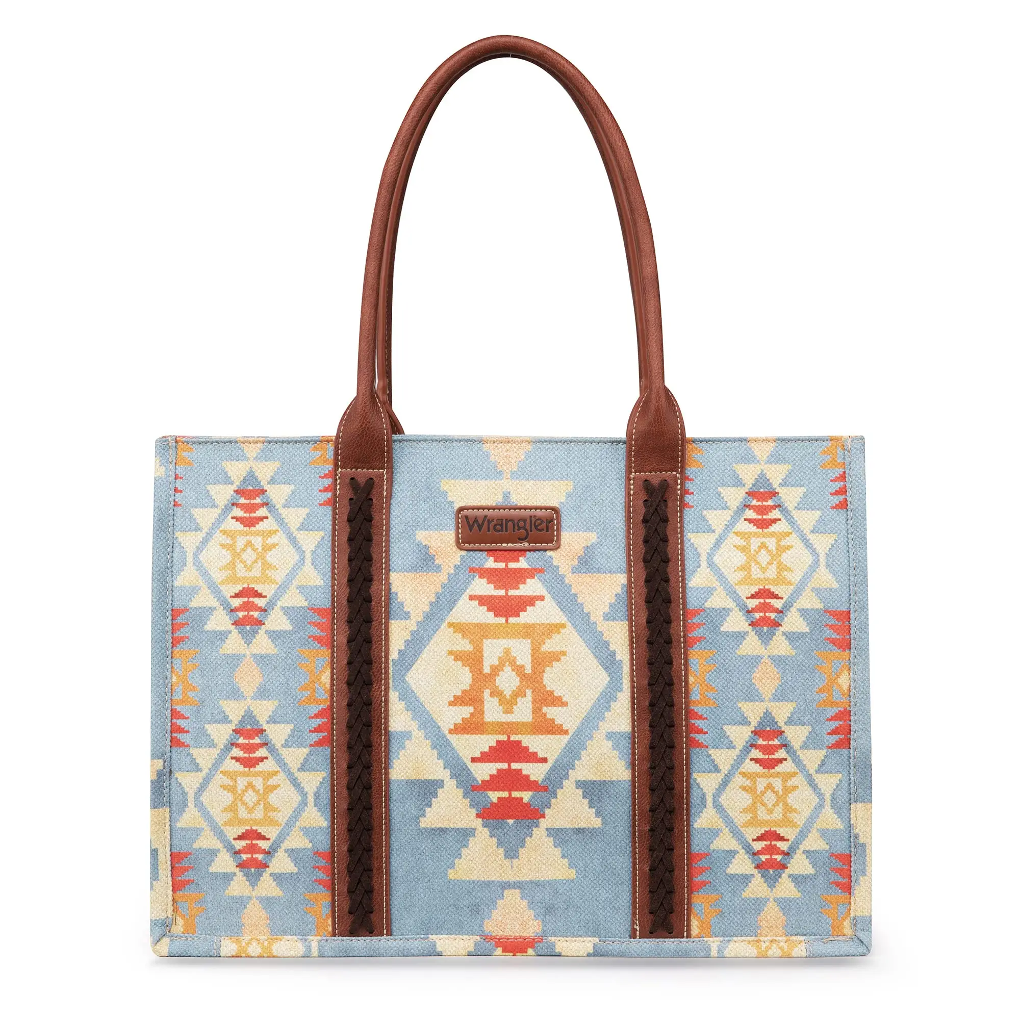 Wrangler Large Tote Bag for Women Aztec Handbags Boho Western Tote Bag-Fall Fashion