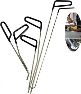 Rods Auto Body Dent Repair Hail Damage Removal Tools Dent Hammer for Car Door Dings Hail Repair and Dent Removal 6 Pieces Portable Repair Tool Kit