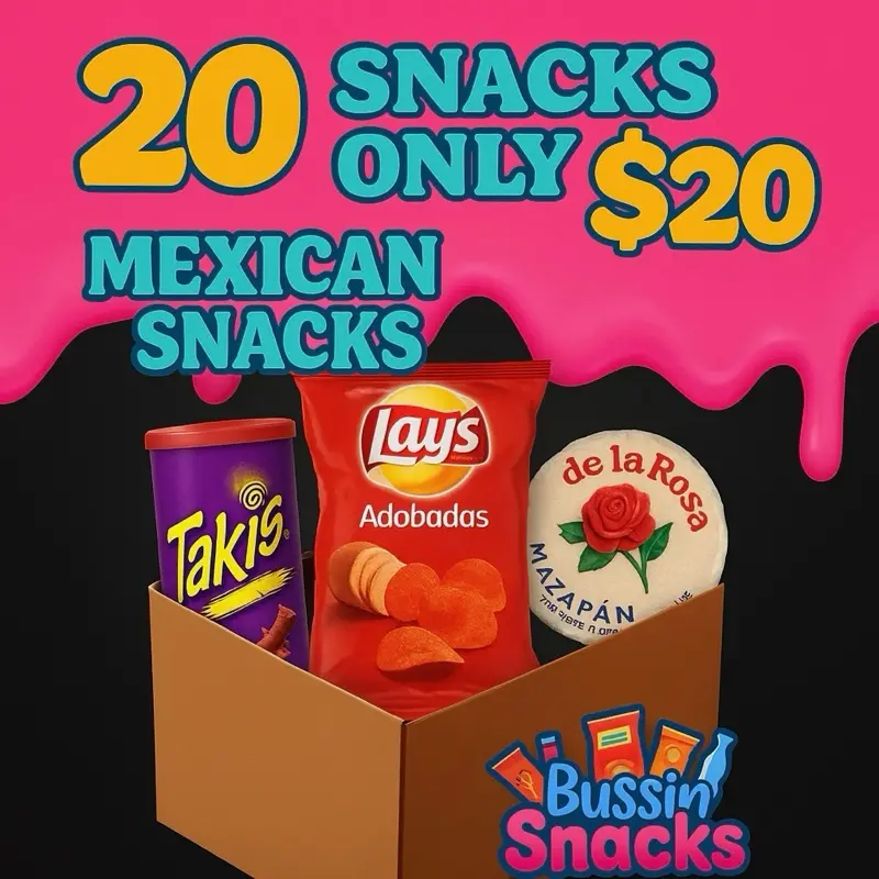 20 Snacks for $20 - Mexican Snack Mixed Box 20 Snacks for $20 - Mexican Snack Mixed Box