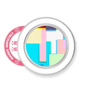 abbyrose Glitched Phone Grip with magnet Clear