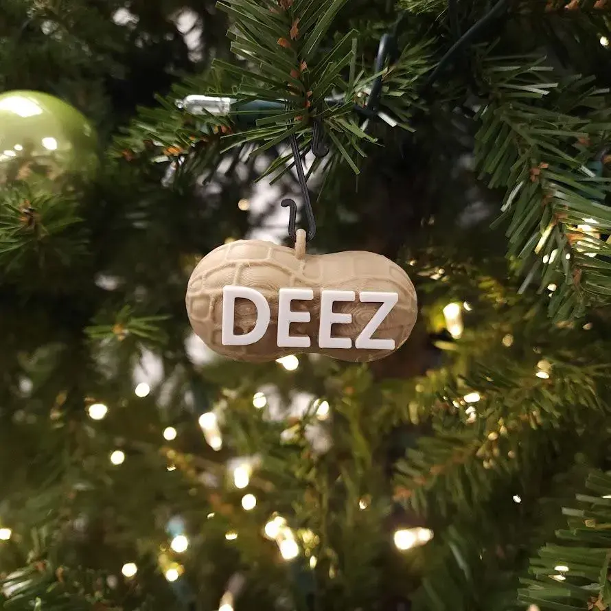 Deez Nuts Christmas Ornament - A Hilarious Holiday Decoration for Your Tree