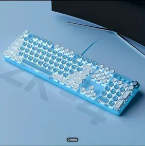 Upgrade Your Gaming Experience with the YINDIAO Retro USB Mechanical Keyboard - Perfect Gift for Family & Friends!