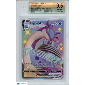 2021 Pokemon Shining Fates Shiny Vault Lapras VMAX SHR #SV111 BGS 9.5