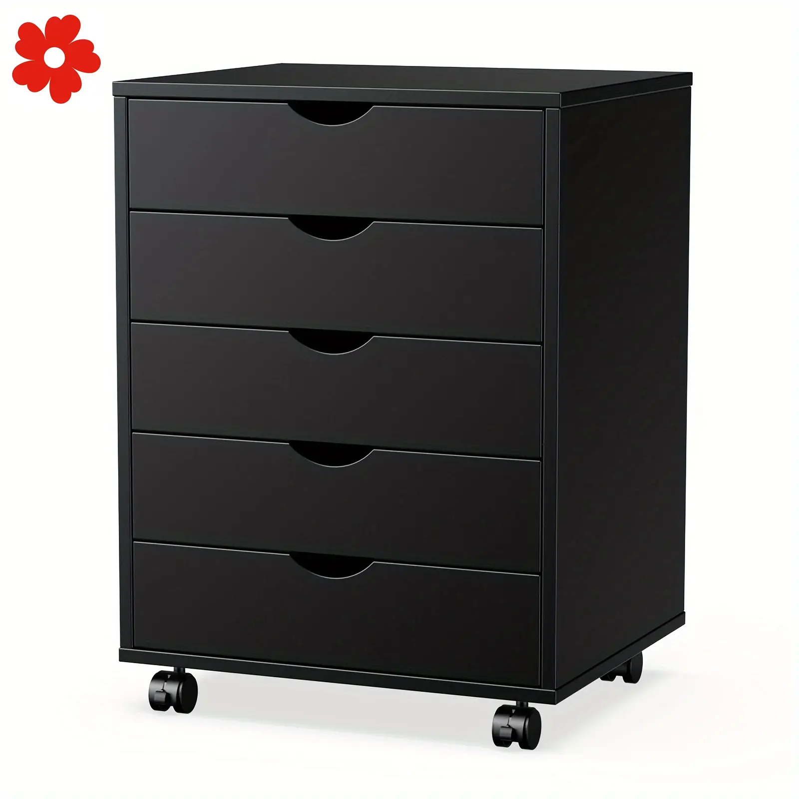 New Dumos Storage 5 drawer Chest Wooden Floor Cabinet Printer Office storage and desktop accessories