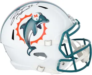 Jason Taylor Miami Dolphins Autographed Riddell 1997-2012 Throwback Speed Replica Helmet - Fanatics Authentic Certified