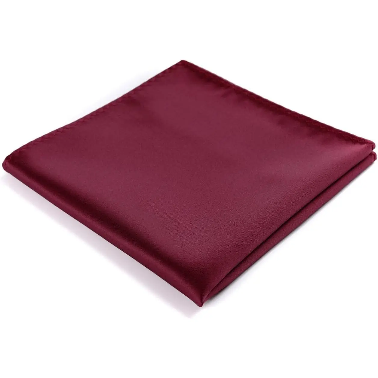 Mens Solid Satin Handmade Tie With Pocket Square | Necktie for Men with Multiple Color
