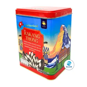 Rakang Thong Brand Wafer Stick Stuffed with Chocolate Flavor Cream (14.1 oz) เวเฟอร์สติ๊กสอดไส้ครีมรสช็อกโกแลต ตราระฆังทอง