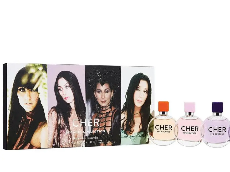 Cher Decades Collection 4 Piece Fragrance Set Eau De Parfum -1oz