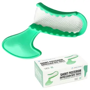 Disposable Dental Bite Registration Trays Short Posterior Green (Box of 50)