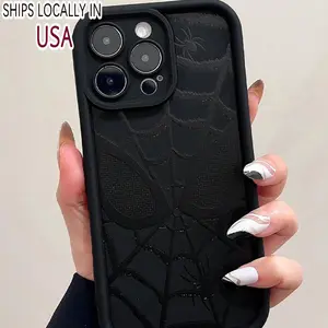 Spider Web Pattern Phone Case, 1 Count Phone Protective Cover, Shockproof Phone Cases Compatible with iPhone 11 12 13 14 15 Pro Max