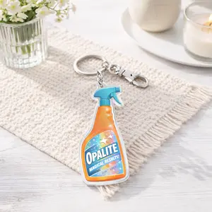 Non Opalite Orange Spray Bottle Acrylic Keychains, Fan Merch, Music Inspired Fan Merch, Singer Keychains