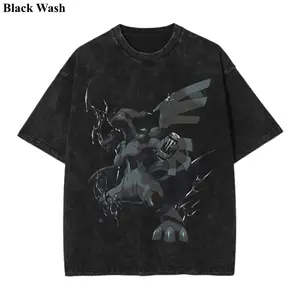 Vintage Zekrom x Black Soda Wash Tee, Pocket Monster x Energy Soda Graphic Tees, Pocket Monster T-Shirt, Unisex Anime Shirt, PKM Gift, Gym Workout Shirt, Menswear Womenswear Streetwear Top Fit Oversize