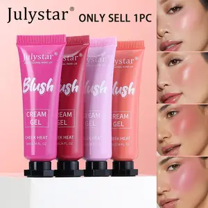 4-Color Liquid Blush & Lip Tint, 2-In-1 Cheek & Lip Stain, Dewy Natural Flush, Buildable Watery Texture, Long-Lasting Lightweight Formula, Topical Cosmetic