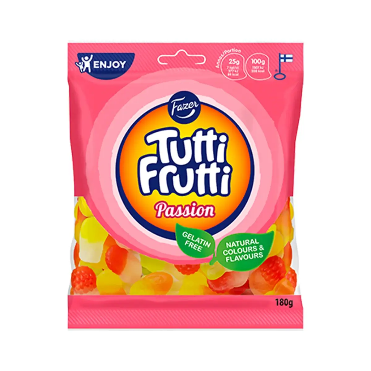 Fazer Tutti Frutti Passion - Sweet Chewy Bonbon Candy