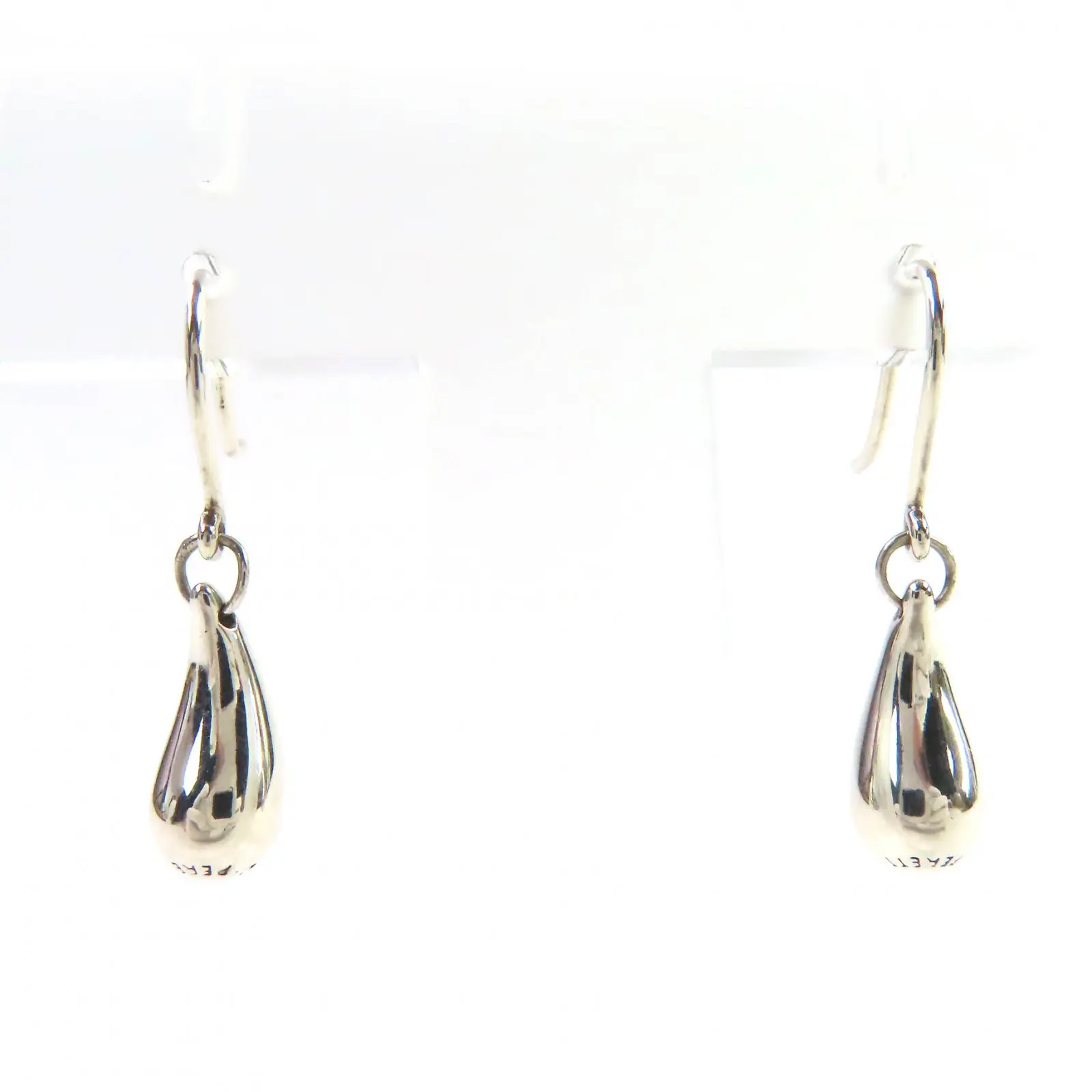 Pre-owned Tiffany & Co. Sterling Silver 925 (Ag925) Small Leather Goods Tiffany&Co. Teardrop Silver Earrings