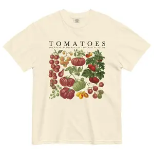 Tomato Shirt Comfort Colors, Fruit Shirt, Botanical Shirt, Cottagecore Clothing Vegan Shirt, Garden Shirt, Vegetable Shirt, Aesthetic Shirt
