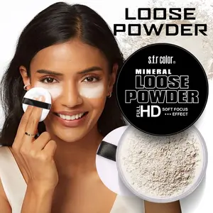 Matte Finish Powder Makeup Setting Control Oil Absorbing Loose Powder, Lightweight Long Lasting Matte Finishing Powder for Daily Use