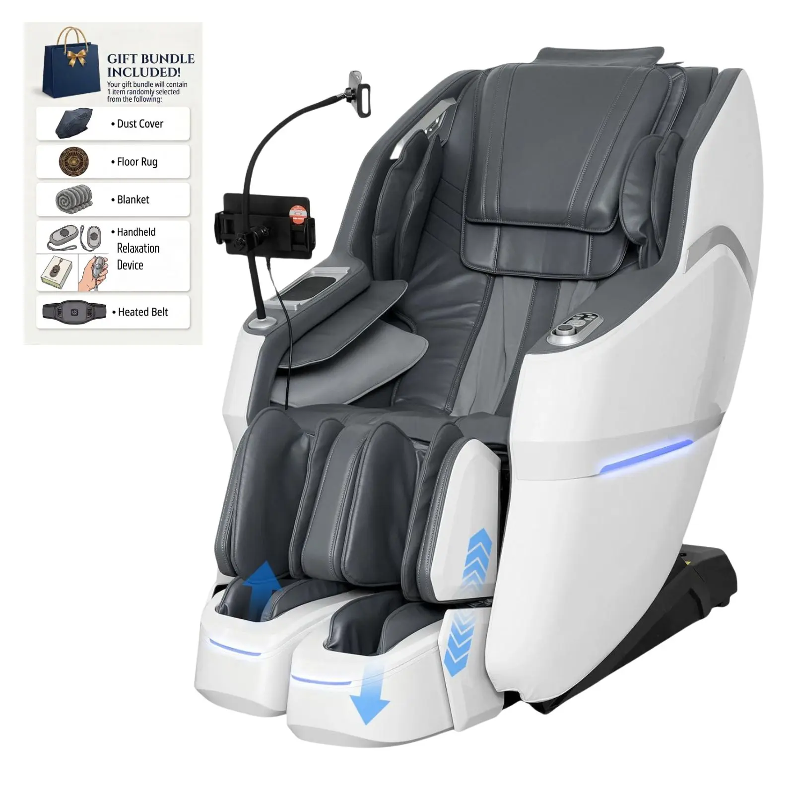 3xrelax BV-3 Thai Stretching 4D Massage Chair Full Body, Zero Gravity, 24 Massage Modes, SL-Track Shiatsu Massage Chair Recliner, Seperate Ankle Flipping, Electric Calfrest Extension & Foot Rollers, AI Voice Control, Bluetooth Speakers