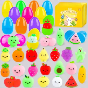 Easter eggs that keep on giving! 🥚 ✨   Inside? Adorable squishy FRUIT toys that double as stress relief. Perfect for basket stuffers, party favors, AND classroom prizes!