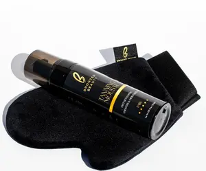 Self Tanning Mousse with Application Mitt - Body Care Kit for Women, Men, Lightweight, Moisturizing, Nourishing, Ideal for Sugar Tanning, Contouring