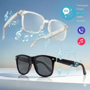 Bluetooth Smart Sunglasses with Real-Time AI Translation, Music Streaming & Hands-Free Calling – Perfect for Travel, Outdoors & Everyday Use Multifunctional Glasses