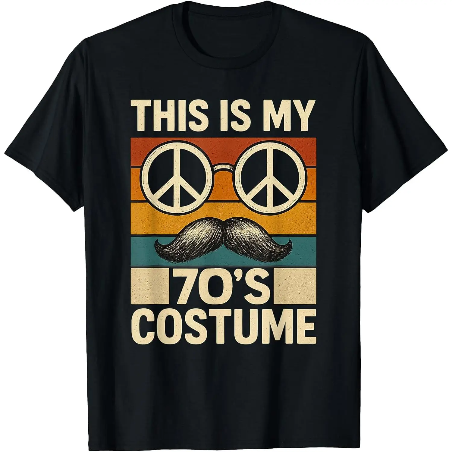 This is My 70s Costume 70 Styles Men 70 S Disco 1970s Outfit T-Shirt Womens Cotton Short Sleeve Summer Casual Graphic Crew Neck Tee Black