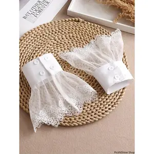 Women's Solid Color Textured Lace Gloves, Elegant Formal Gloves for Wedding, Bridal and Party Occasions, Minimalist Romantic Aesthetic Gift for Ladies