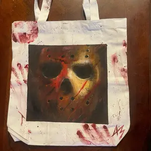 Custom Horror Tote Bags (Hand painted)