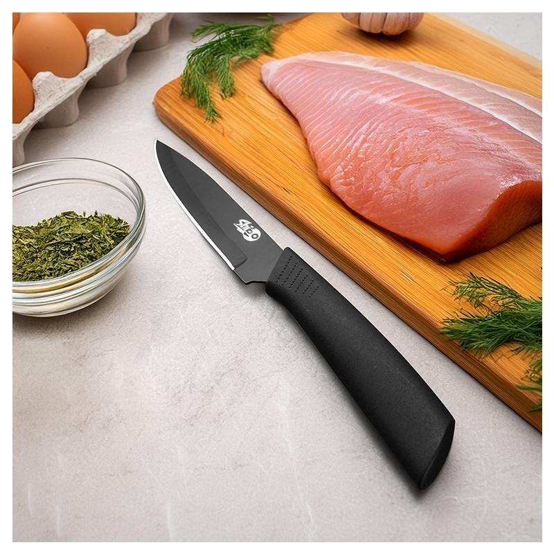 3-piece knife set household chef knife vegetable knife fruit knife set for cutting meat, vegetables and fruits sharp kitchen knives Block
