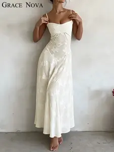 Women's Lace Up Cami Spaghetti Strap Dress, Elegant Sleeveless Dress for Party Holiday Wedding Guest, Ladies Summer Clothes, Womenswear