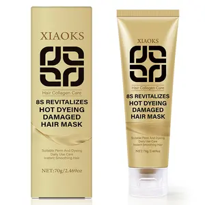 XIAOKS 8S Revitalizes Hot Dyeing Damaged Hair Mask with Collagen for Nourishing & Repairing Hair 70g