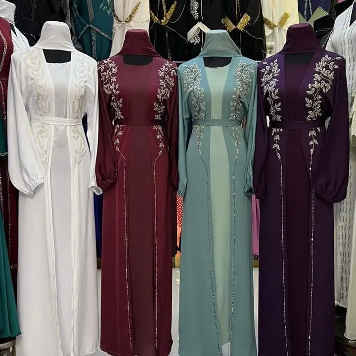 Muslim Women's Abaya Dress for Daily Wear, Comfortable Fit, Elegant Design, Available in Various Colors