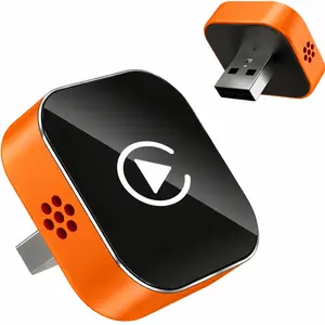 2-in-1 Wireless CarPlay Adapter WiFi6 USB Plug & Play for iPhone & Android Auto AX1800 CPU Wi-Fi 802.11a/b/g/n/ac/ax 2.4GHz + 5.8GHz Seamless Integration