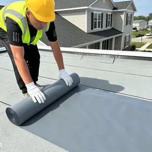 Mega-Wide Waterproof Tape 19.6IN x 32.8FT Heavy-Duty Self-Adhesive Sealant for Roof Repair Metal Surfaces Flat Roofs All-Weather UV-Resistant Leak Protection Anti Leak Bond Seal