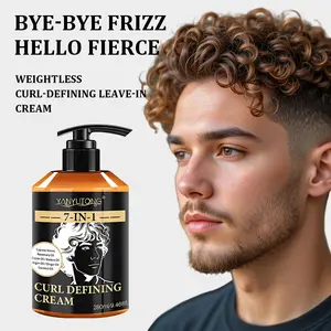 7-in-1 Curl Cream Balm, Moisturizer 280ml Crafted for Afro Curls, Latin Curls & Dreadlocks, Argan Oil Locks in Moisture & Enhances Curl Definition, Softness & Hydration, Suitable for Curly & Wavy Hair, Lightweight, Tames Frizz, Non-Sticky, Hydrating