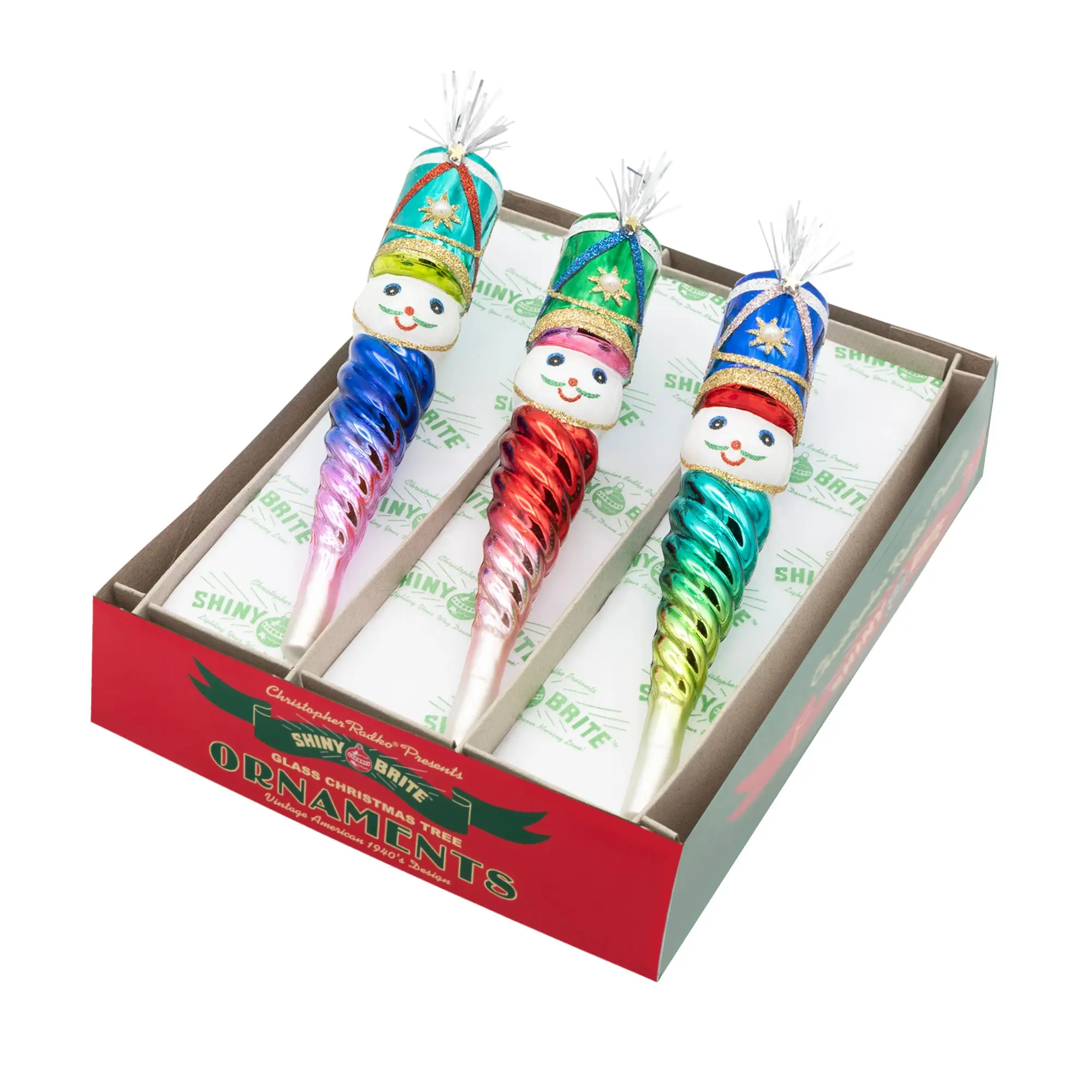 7" Nutcracker Icicle Christmas Confetti, 3-Count Festive Party Supply Decor