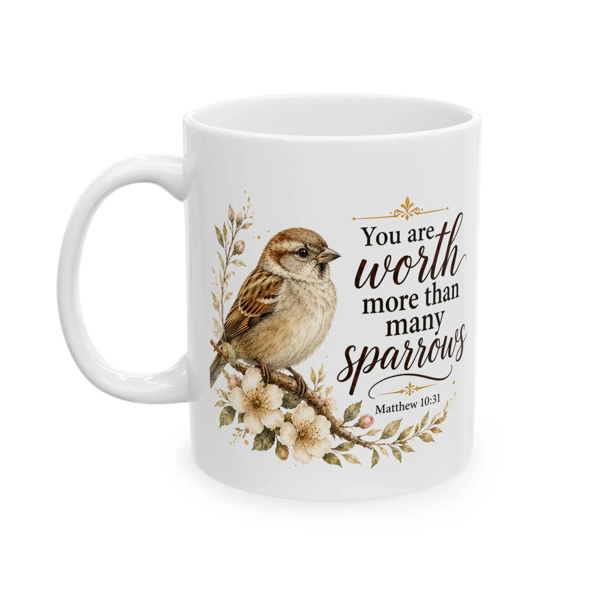 Morning Self-Worth Ceramic Mug | Inspirational Quote, Positive Affirmation