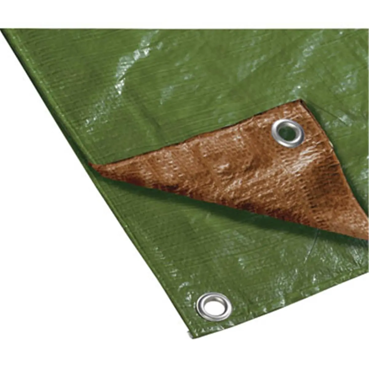 Wetsel UV Resistant Canopy Tarp, Brown-Green Color, 8x10 ft Heavy-Duty Protective Cover for Outdoor Tools & Hardware Storage