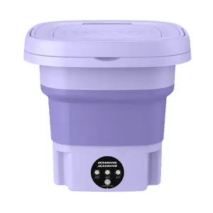 Foldable Portable Mini Washing Machine, Separate Washer for Underwear & Intimates to Maintain Personal Hygiene, Water & Energy Saving Eco-Friendly Compact Laundry Washer