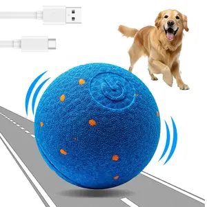 Smart Interactive Dog Toy, Automatic Moving, Bouncing, and Rotating, Aggressive Chewers - Bouncy & Throwable,E-TPU Material,  Active Rolling Ball for pet