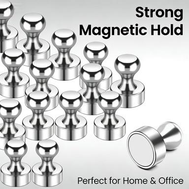 LOVIMAG Fridge Magnets 8 PcsRefrigerator Whiteboard Small StrongMagnet Classroom Kitchen AccessoriesDecorative Locker Set Decor Must HavesOffice Calendar Refrigerador MagneticCute Crafts Silver