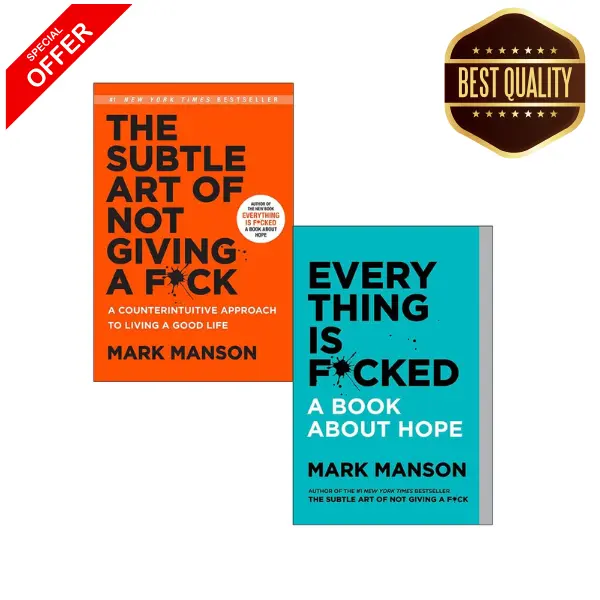 Mark Manson Collection 2 Books Set (The Subtle Art of Not Giving a F*ck, Everything Is F*cked)