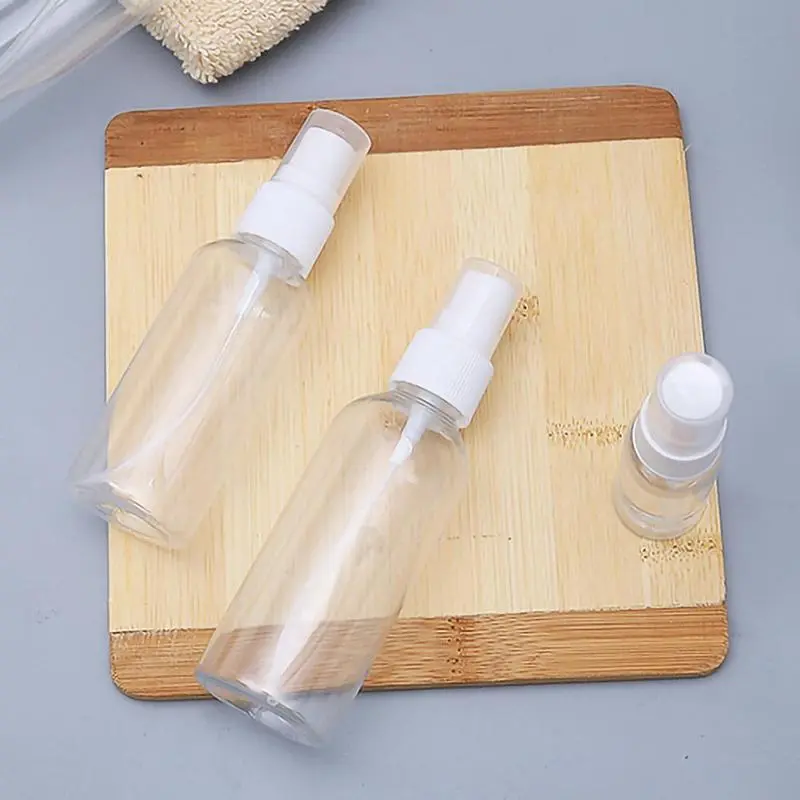 Clear Mini Spray Bottle, 3 Count Perfume Dispenser for Mini Perfumes, Travel Empty Portable Small Perfume Decanting Vials, Empty Spray Bottle for Skincare Products, Travel Essentials