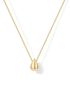 PAVOI 14K Gold Plated Women's Teardrop Pendant Necklace with Adjustable Chain