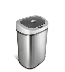 NINESTARS 21.1-gallon Motion Sensor Stainless Steel Trashcan DZT-80-4
