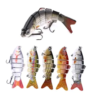 5-Piece Fishing Lure, 3D Swimming Bait for Freshwater & Saltwater, Fishing Gear Attracts Fishing Lures Walleye Trout Bass for Beginners, Amateurs and Professionals